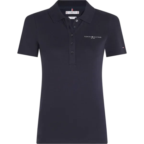 Tommy Hilfiger WW0WW41032 Slim Mini Corp Logo Polo Ss  