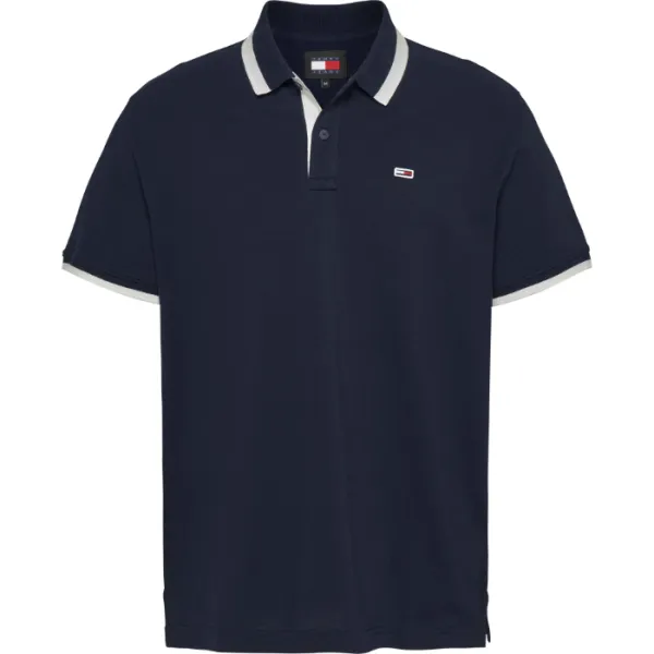 Tommy Hilfiger Jeans DM0DM18313  Reg Solid Tipped Polo  