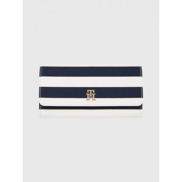 Carteira Tommy Hilfiger AW0AW14652 ICONIC TOMMY LRG FLAP STRIPE   