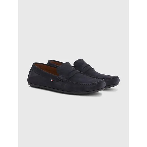 Mocassino da uomo Tommy Hilfiger FM0FM04271 Driver casual in pelle scamosciata Hilfiger