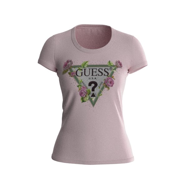 Guess  Ss Rn Floral Triangle Tee Ps2 W4RI28J1314