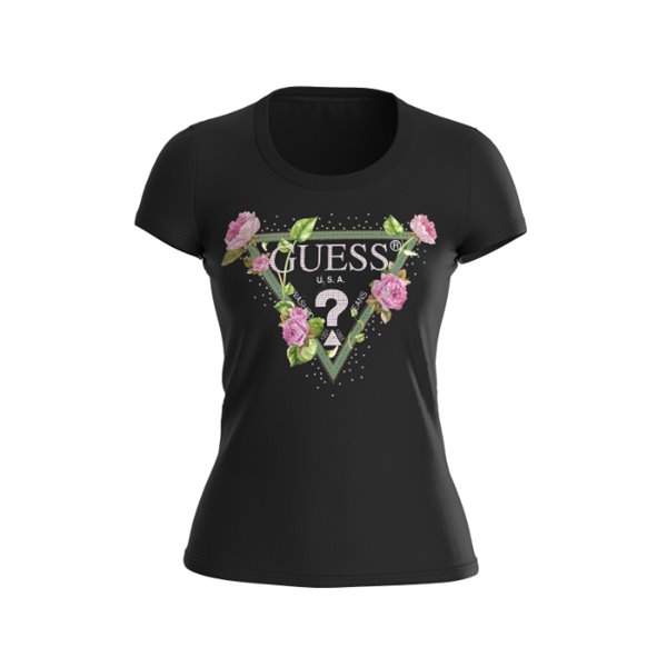 Guess  Ss Rn Floral Triangle Tee Ps2 W4RI28J1314